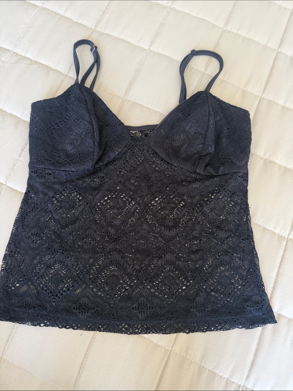 & Other Stories Black Lace Camisole